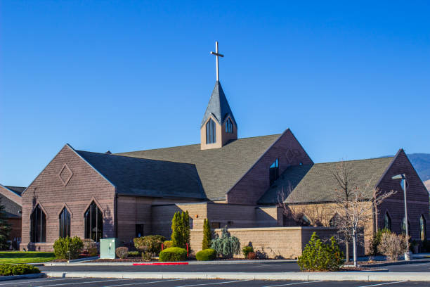 Church with a shingle roof